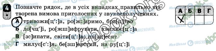 ГДЗ Українська мова 10 клас сторінка Вар.2 (4)